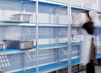 Lineær stativ i anodiseret aluminium GN 4 niveauer "Modular Rack"