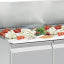 Refrigerated saladette with lid 4x GN 1/1 - 150 mm + reserve 3 doors GN 1/1, 380 Lit
