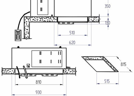 Ceiling refrigerated group T° -5°+5°