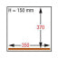 Vacuum machine, chamber 350x370xh150 mm - 16 m3/h LCD