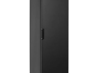Vinplade, ventileret, 380 liter, SORT