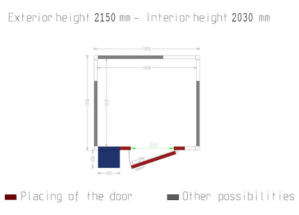 Aluminiumshyldesæt i "L" 4 niveauer til WR-C2020-6M & WR-Z2020-8U
