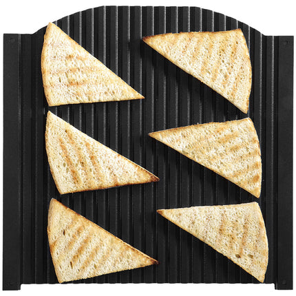 Ribbed cooking plate