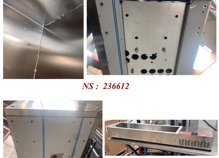 Refrigerated structure GN 6x1/4, 1x1/9, with right glass