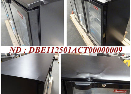 Ventilated bottle cooler, "Back Bar", 3 swing doors