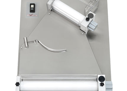 Pizza roller Ø 400 mm, 2 rollers, in stainless steel