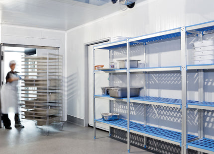 Corner rack in anodised aluminium GN 4 levels "Modular Rack"