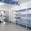 Corner rack in aluminium 4 levels "Modular Rack"