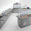 Bain Marie on hot cupboard 2x GN 1/1