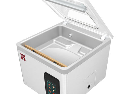 Vacuum machine, stainless steel tank 370x350xh150 mm. 16 m3/h TOUCH screen