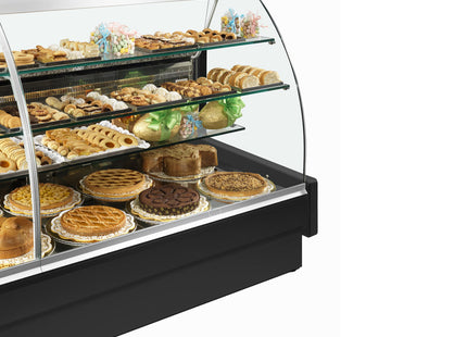 Refrigerated display counter, static, drawer system, without reserve - BLACK