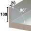 Vegghengt ventilert kjølebord, 2 dører GN 1/1, 260 liter