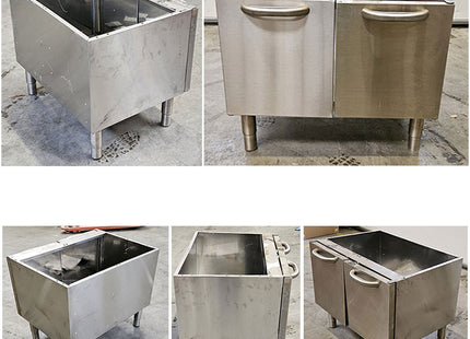 Otwarta podstawa, 800 mm, stal nierdzewna AISI 304 + 2x Drzwi 400 mm lewe lub prawe