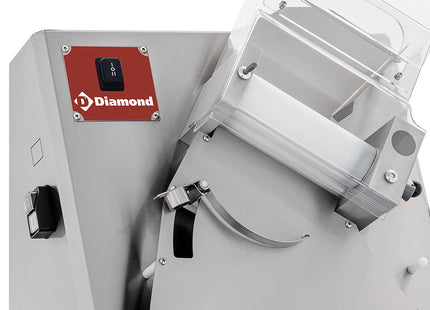 Pizza roller Ø 320 mm, 2 rollers, in stainless steel