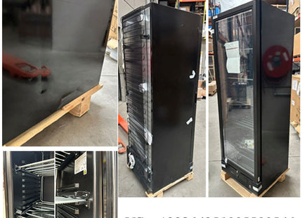 Vitrine négative ventilée 382 litres - 5 niveaux fixes - NOIR