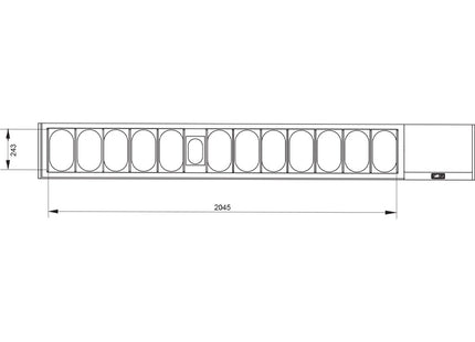 Set Refrigerated table & structure: