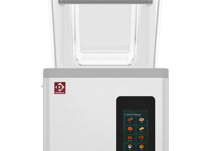 Vacuum machine, stainless steel tank 370x350xh150 mm. 16 m3/h TOUCH screen