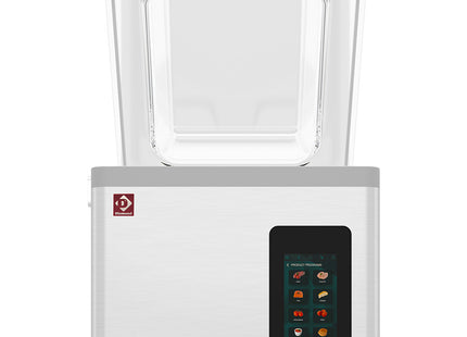 Vacuum machine, stainless steel tank 460x420xh180 mm. 21 m3/h TOUCH screen