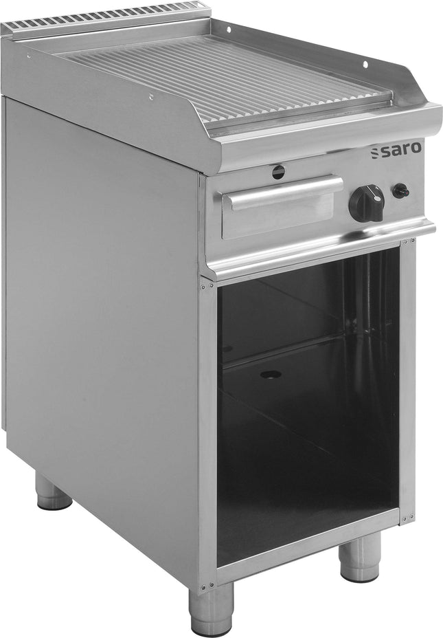 SARO gasgrillplade med åben underdel, 
model E7/KTG1BAR