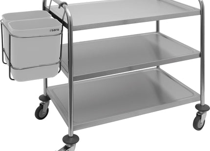 SARO affaldsbeholder til serveringsvogne 
Model AB 2 – detaljebillede 1