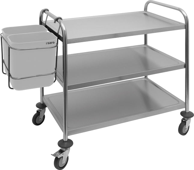 SARO affaldsbeholder til serveringsvogne 
Model AB 2 – detaljebillede 1