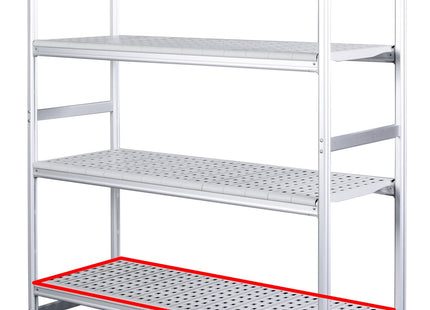 SARO aluminiumsreolplade med plastgitter 475 x 886 mm – detaljebillede 1