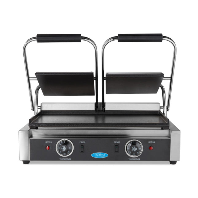 Contact Grill - Lisse - Plaque Double Grill - 2 x 22cm