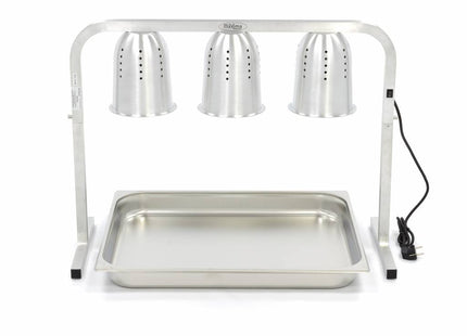 Lampe chauffante - 3 lampes - avec 3 lampes et 1 x récipient GN 2/1