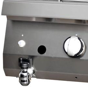 Heavy Duty Bain Marie - Enkel enhet - 70cm dyp - Gass