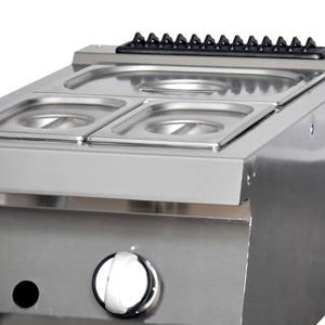 Heavy Duty Bain Marie - Enkel enhet - 70cm dyp - Gass