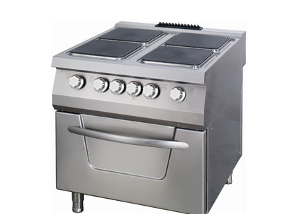 Poêle Premium - 4 Feux - Corps Double - Profondeur 90 cm - Électrique