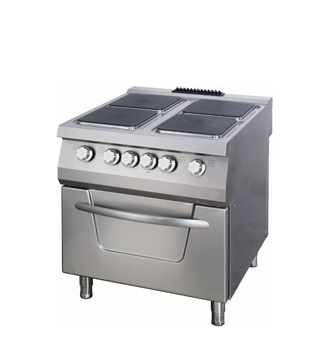 Premium komfyr - 4 brennere - Dobbel enhet - 90cm dyp - Elektrisk