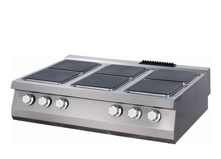 Premium Cooker - 6 Burners - Triple Unit - 90cm Deep - Electric