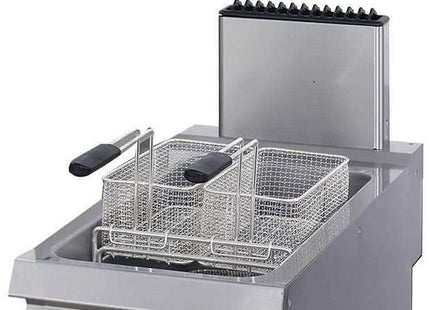 Premium-Fritteuse – 1 x 22 l – Einzelgerät – 90 cm tief – mit Ablasshahn – Gas