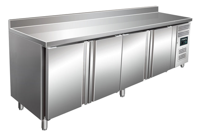 SARO kølebord med 4 døre og opkant, 
model KYLIA 4200 TN