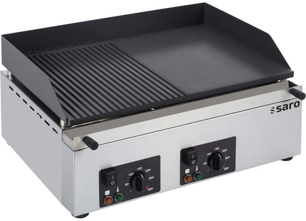 SARO grillplade 
Model GPK 610 1/2, rillet