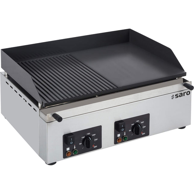 SARO grillplade 
Model GPK 610 1/2, rillet
