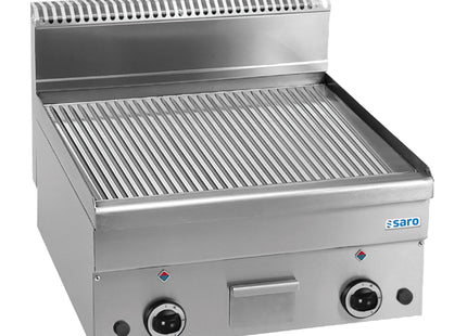 SARO gassgrillplate, riflet, bordmodell GFT66R