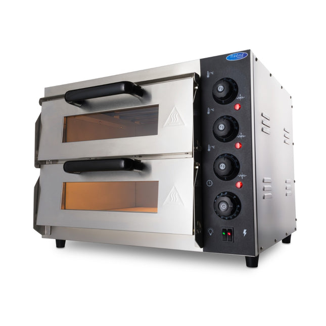 Pizzaofen – Passend für 2 x Ø40 cm große Pizzen – Doppeldeck