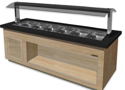 SARO varm buffet til 6x 1/1 GN, 
model PREMIUM LINE SB-H230 OAK