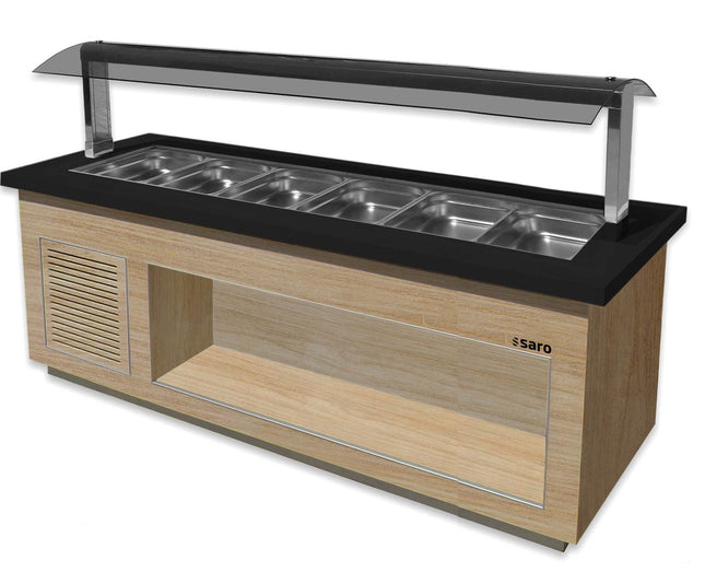 SARO varm buffet til 6x 1/1 GN, 
model PREMIUM LINE SB-H230 OAK