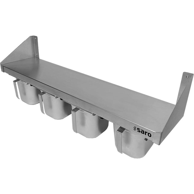 SARO krydderihylde i rustfrit stål 4 x 1/6 GN 
Model CAMILLE – detaljebillede 1
