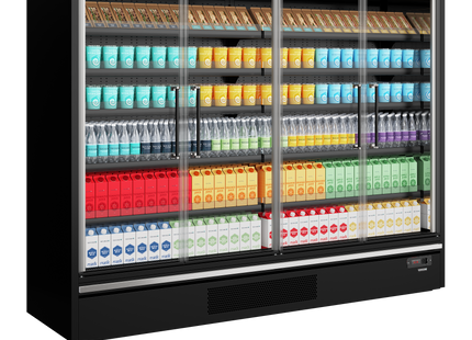 Glacière multi-étages pour supermarché - Galaxy+ GP26FGD Maxi Black