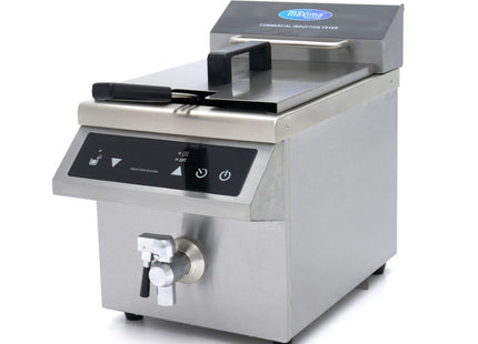 Deep Fryer - 8L - 1 Basket - Induction - with Drain Tap