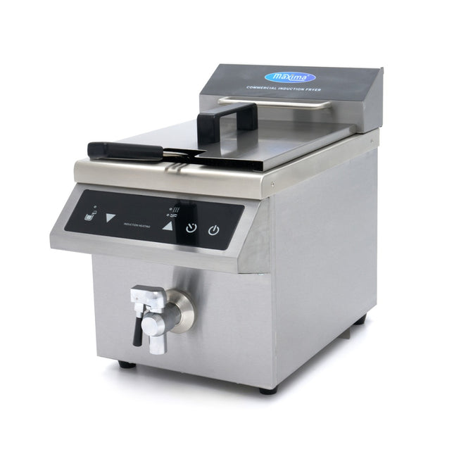Deep Fryer - 8L - 1 Basket - Induction - with Drain Tap