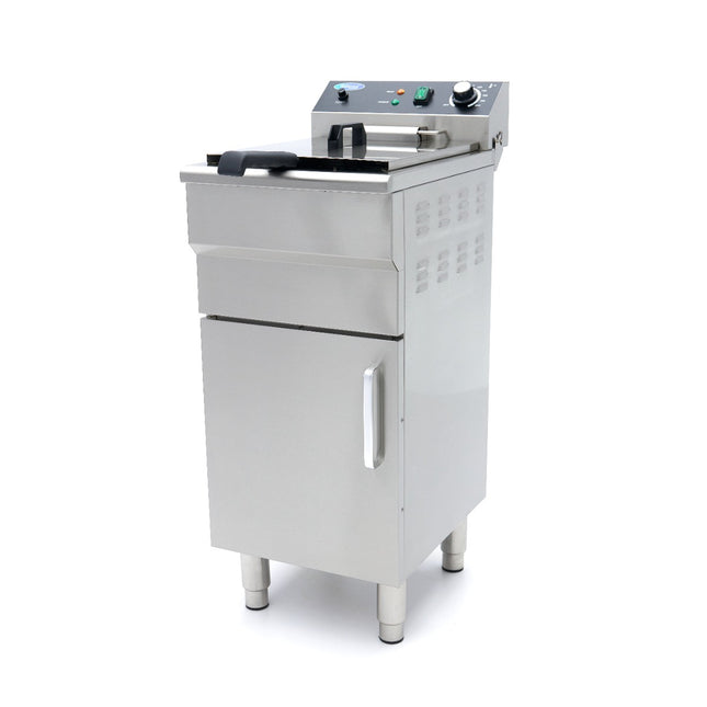 Deep Fryer - 16L - 1 Basket - with Drain Tap and Stand - 230V