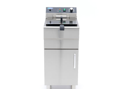 Fritteuse – 16 l – 1 Korb – mit Ablasshahn und Ständer – 230 V