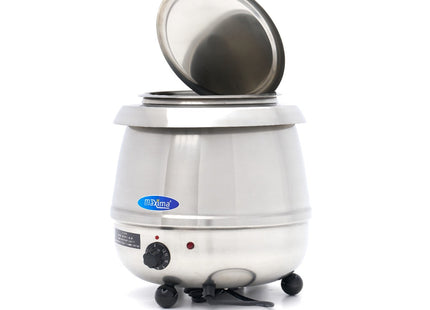 Soup Kettle - 10L - Removable Inner Pot - Stainless Steel - with Spoon Recess