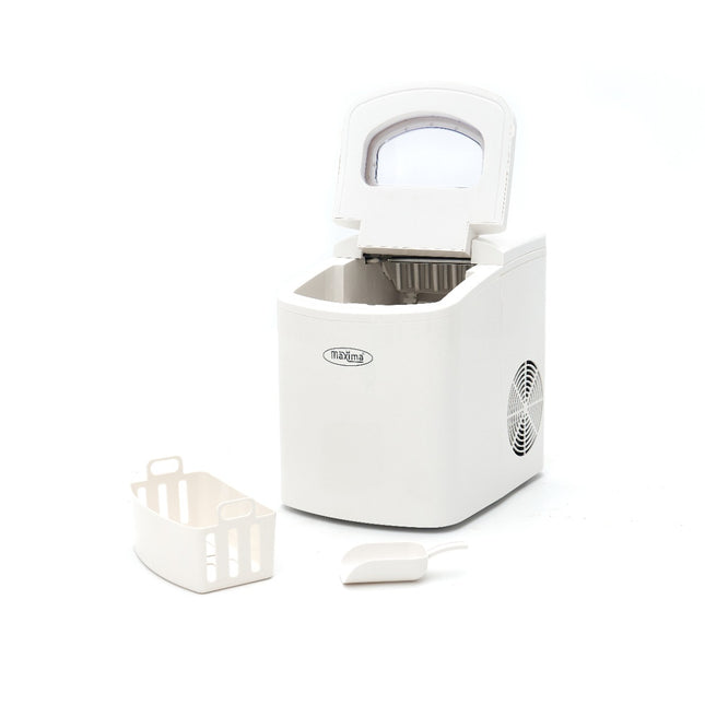 Ismaskine - 10-12 kg/dag - Kugleterninger - Luftkølet - Hvid