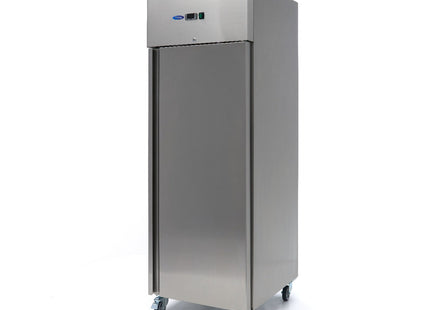 Freezer - 600L - 3 Adjustable Shelves (2/1 GN) - Stainless Steel - on Wheels
